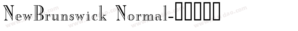 NewBrunswick Normal字体转换